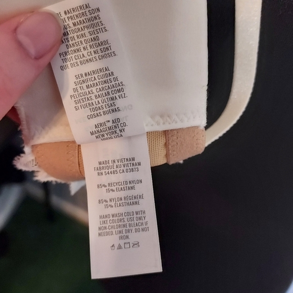 Aerie 42C Real Good White/Cream 01/22 Pushup Bra Plunge - Picture 14 of 15